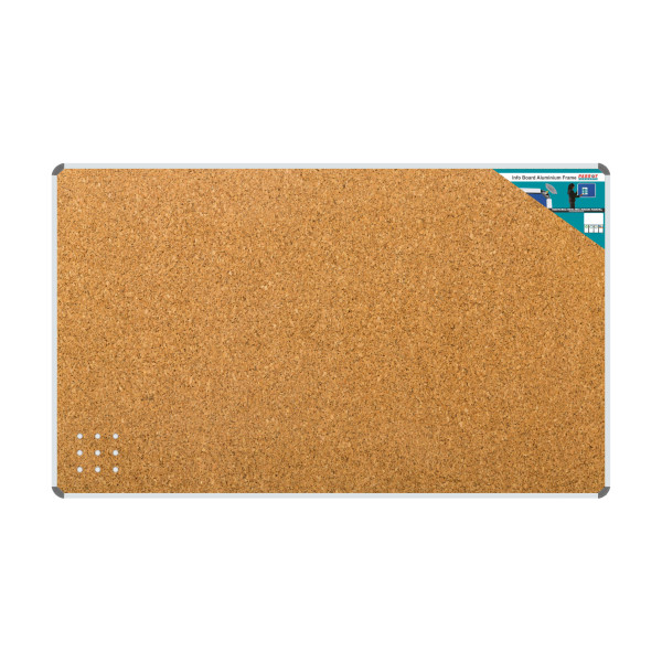 PARROT Info Board Aluminium Frame 1500 X 900mm - Cork