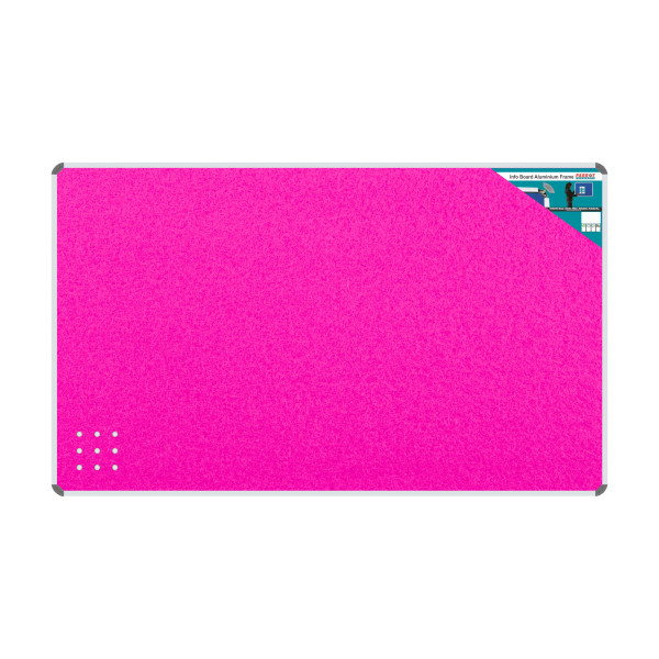 PARROT Info Board Aluminium Frame 1800 X 1200mm - Pink