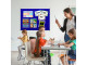 PARROT Info Board Aluminium Frame 900 X 600mm - Blue