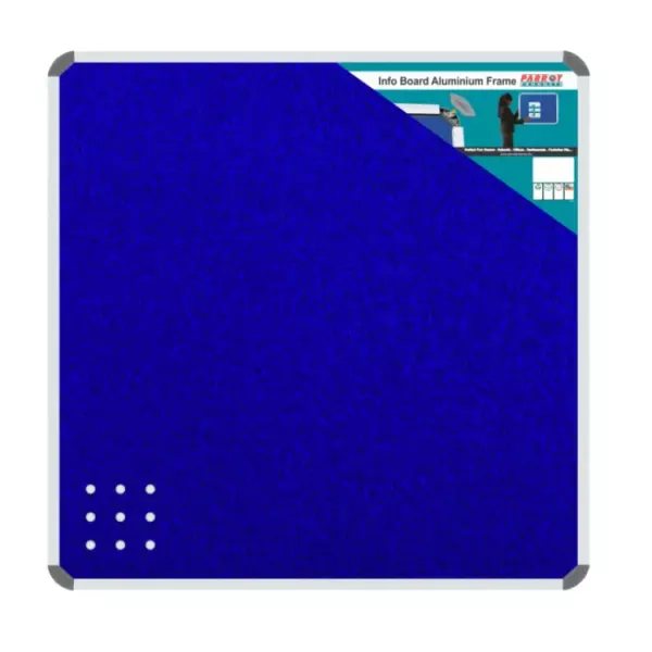 PARROT Info Board Aluminium Frame 900 X 900mm - Blue PARROT Info Board Aluminium Frame 900 X 900mm - Blue