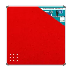 PARROT Info Board Aluminium Frame 900 X 900mm - Red