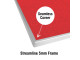 PARROT Info Board Alufine Frame 600 X 450mm - Red