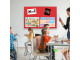 PARROT Info Board Alufine Frame 600 X 450mm - Red