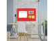 PARROT Info Board Alufine Frame 600 X 450mm - Red