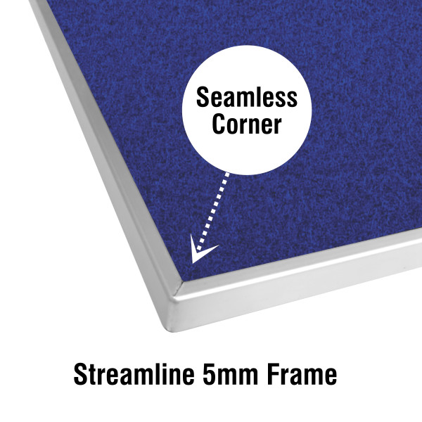PARROT Info Board Alufine Frame 900 x 600mm - Blue