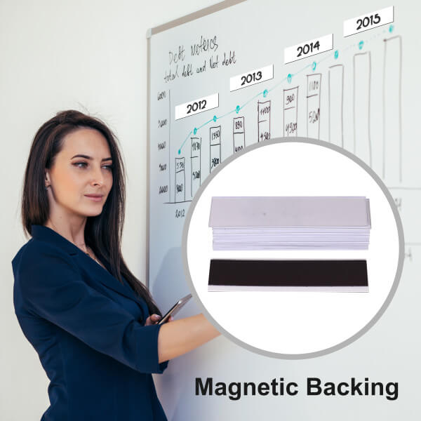 PARROT Magnetic Label Carriers 20 x 80mm - Pack 10