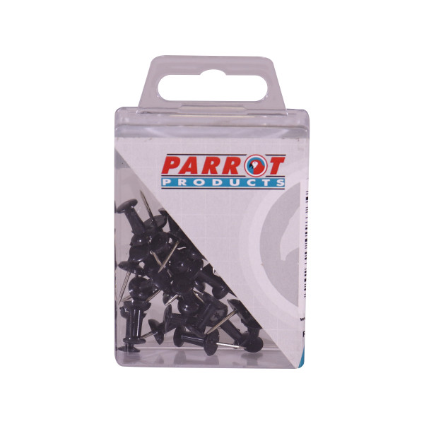 PARROT Drawing Pins - Black (25 Piece) PARROT Drawing Pins - Black (25 Piece)