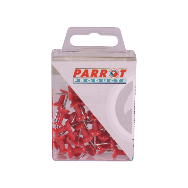 PARROT Drawing Pins - Red (25 Piece)