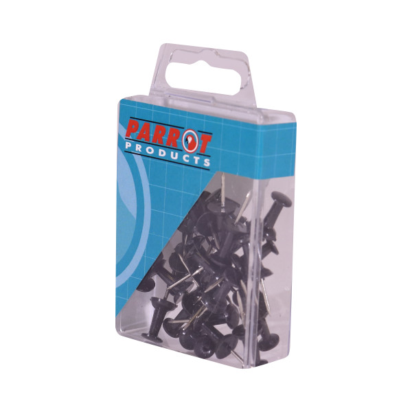 PARROT Drawing Pins - Black (25 Piece) PARROT Drawing Pins - Black (25 Piece)