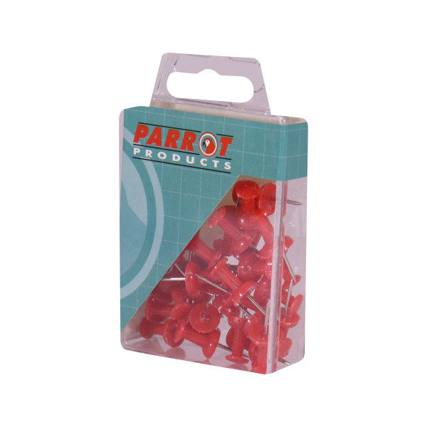 PARROT Drawing Pins - Red (25 Piece)