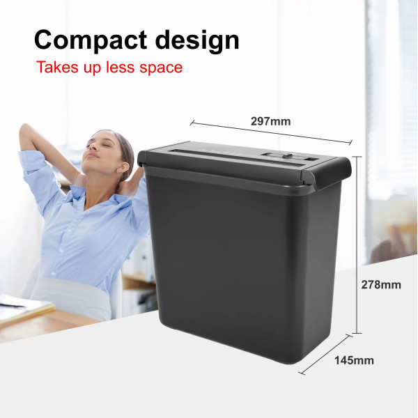 PARROT S100 P2 Strip Cut Paper Shredder (5 Sheet) PARROT S100 P2 Strip Cut Paper Shredder (5 Sheet)