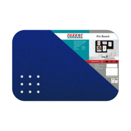 PARROT Self Adhesive Pin Board 450 x 300mm - Royal Blue