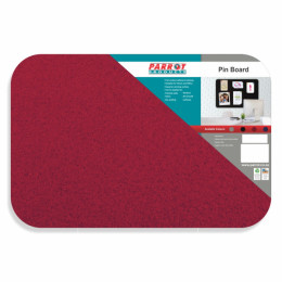 PARROT Self Adhesive Pin Board 600 x 450mm - Red