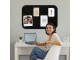 PARROT Self Adhesive Pin Board 450 x 300mm - Black PARROT Self Adhesive Pin Board 450 x 300mm - Black