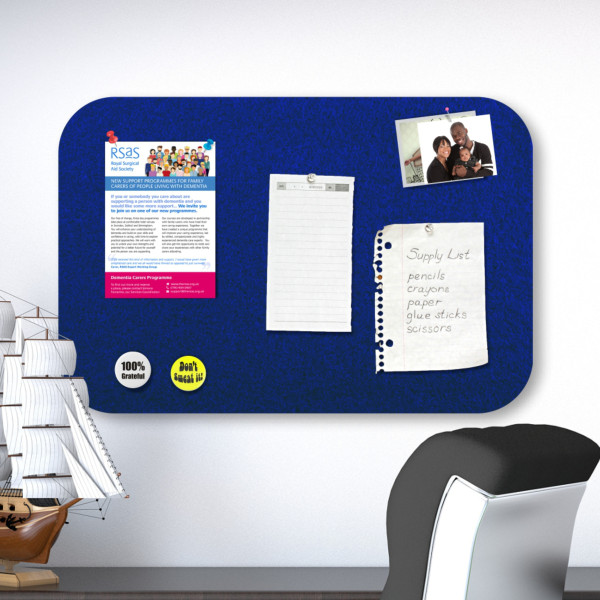 PARROT Self Adhesive Pin Board 450 x 300mm - Royal Blue PARROT Self Adhesive Pin Board 450 x 300mm - Royal Blue