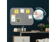 PARROT Self Adhesive Pin Board 450 x 300mm - Grey