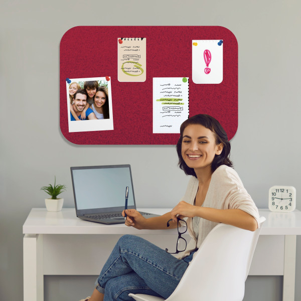 PARROT Self Adhesive Pin Board 450 x 300mm - Red PARROT Self Adhesive Pin Board 450 x 300mm - Red