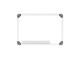 Parrot Slimline Magnetic Whiteboard 300x450mm Front View Parrot BD1115 Slimline Magnetic Whiteboard 300x450mm front view with aluminium frame and fold-away pen tray