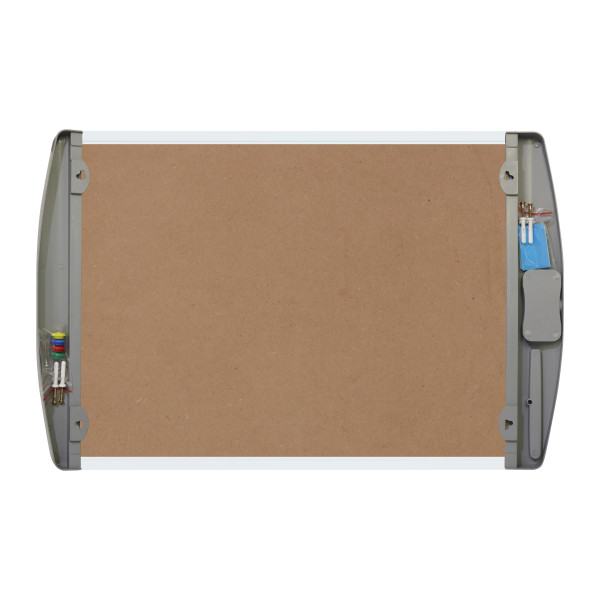 Parrot Slimline Magnetic Whiteboard 600x450mm Retail Pack BD1120A Parrot BD1120A Slimline Magnetic Whiteboard 600x450mm Retail Pack with integrated marker holder