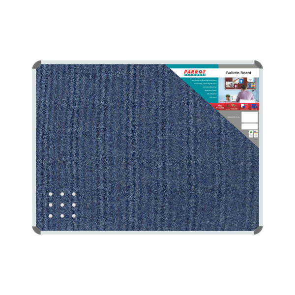 PARROT Bulletin Board Ribbed Aluminium Frame 1200 x 900mm - Denim PARROT Bulletin Board Ribbed Aluminium Frame 1200 x 900mm - Denim