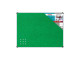 PARROT Bulletin Board Ribbed Aluminium Frame 1200 x 900mm - Palm