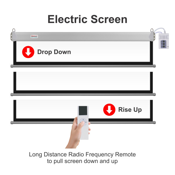 PARROT Electric Pulldown Projector Screen 2730 x 1580mm PARROT Electric Pulldown Projector Screen 2730 x 1580mm