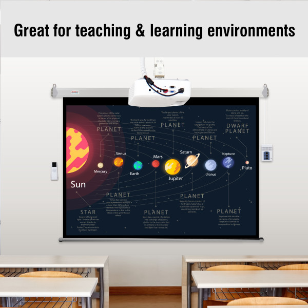 PARROT Electric Pulldown Projector Screen 2730 x 1580mm PARROT Electric Pulldown Projector Screen 2730 x 1580mm
