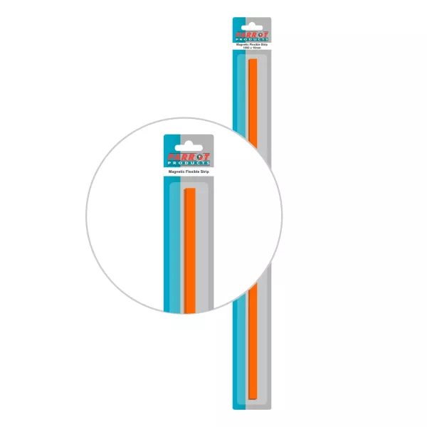 PARROT Magnetic Flexible Strips 1000 X 10mm Orange PARROT Magnetic Flexible Strips 1000 X 10mm Orange