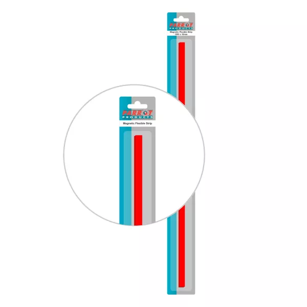 PARROT Magnetic Flexible Strips 1000 X 10mm Red