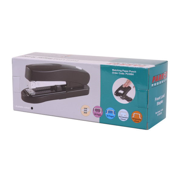 PARROT Front Load Stapler - Black (50 Pages)
