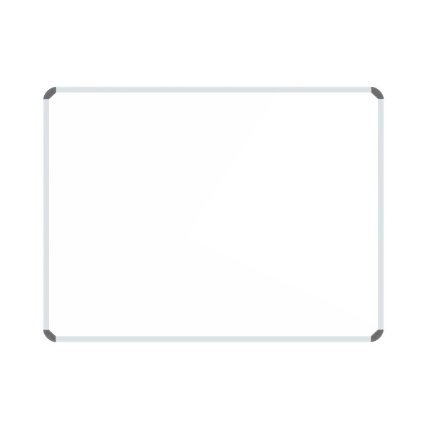 Parrot BD0944 Magnetic Whiteboard 1000x1000mm front view with aluminium frame