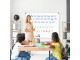 Parrot BD0952 Magnetic Whiteboard 1200x1200mm used for teaching and writing in a classroom setting