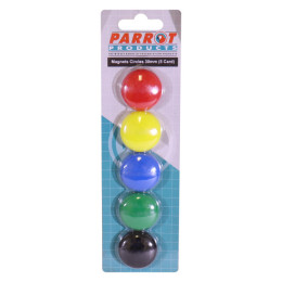 PARROT Moulded Magnets 30mm (5 Per Card)