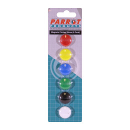 PARROT Moulded Magnets 20mm (6 Per Card)