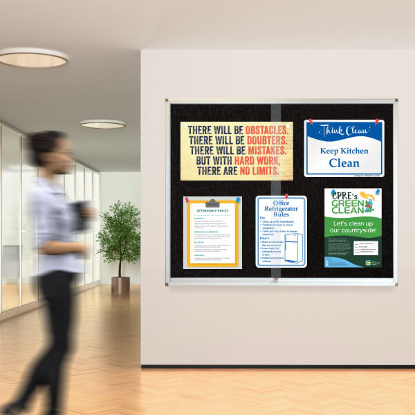 PARROT Display Case Pinning Board 1200 X 900mm - Black PARROT Display Case Pinning Board 1200 X 900mm - Black