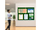 PARROT Display Case Pinning Board 1200 X 900mm - Green
