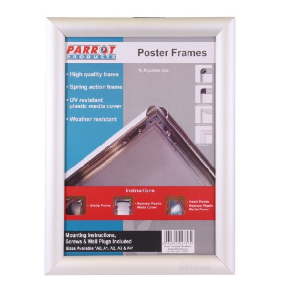 PARROT A4 Poster Frame Single Mitred Econo