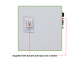 PARROT Whiteboard Tile Magnetic - GREEN PARROT Whiteboard Tile Magnetic - GREEN