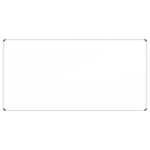 PARROT non-magnetic whiteboard 1800 x 1200mm BD1268 front view with aluminium frame and product label