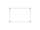 PARROT Whiteboard Non-Magnetic 600 X 450mm - Clean Front View PARROT non-magnetic whiteboard 600 x 450mm clean front view with anodised aluminium frame