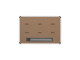 PARROT Whiteboard Non-Magnetic 600 X 450mm - Rear View Rear view of the PARROT non-magnetic whiteboard 600 x 450mm showing the backing, mounting points and pen tray