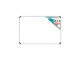 PARROT non-magnetic whiteboard 900 x 600mm BD1225 front view with aluminium frame and product label