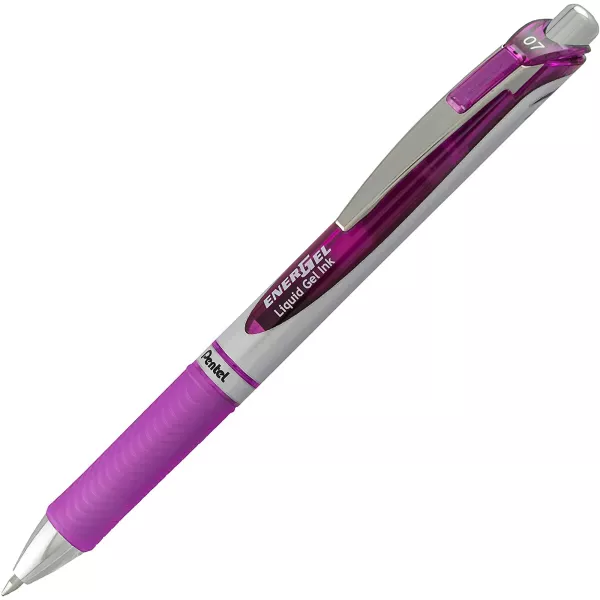 PENTEL BL77V EnerGel 0.7mm Retractable Gel Rollerball Pen Violet