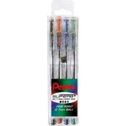 Pentel 0.7mm Superb Ballpoint Pen Wallet 4