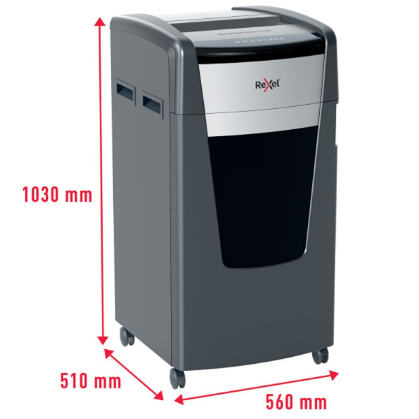Front view of REXEL Momentum Extra XP426+ 26 Sheet Cross Cut Shredder