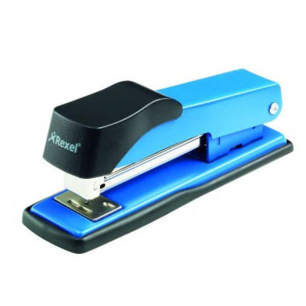 REXEL Standard 100 Half Strip Metal Stapler - Blue (20 Sheet) REXEL Standard 100 Half Strip Metal Stapler - Blue (20 Sheet)