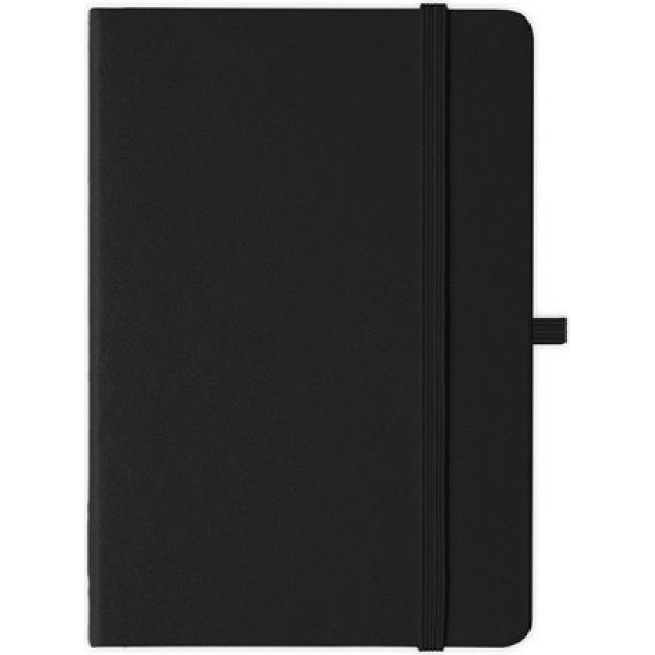 SDS A5 Hard Cover Ruled Journal with Elastic Closure 192 Page - Black SDS A5 Hard Cover Ruled Journal with Elastic Closure 192 Page - Black