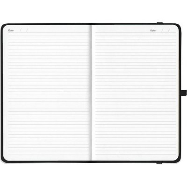 SDS A5 Hard Cover Ruled Journal with Elastic Closure 192 Page - Black SDS A5 Hard Cover Ruled Journal with Elastic Closure 192 Page - Black