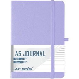 SDS A5 Hard Cover Ruled Journal with Elastic Closure 192 Page - Lilac
