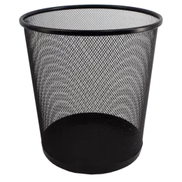 SDS Metal Mesh Waste Bin Round Large - Black